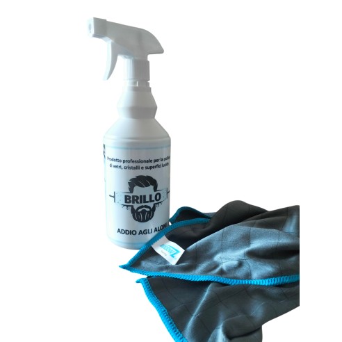 brillo detergente vetri e panno