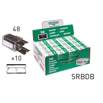 Unger Cuchillas para raspador de vidrio 4 cm, Carbono 2