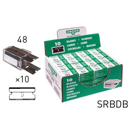 Unger Cuchillas para raspador de vidrio 4 cm,...